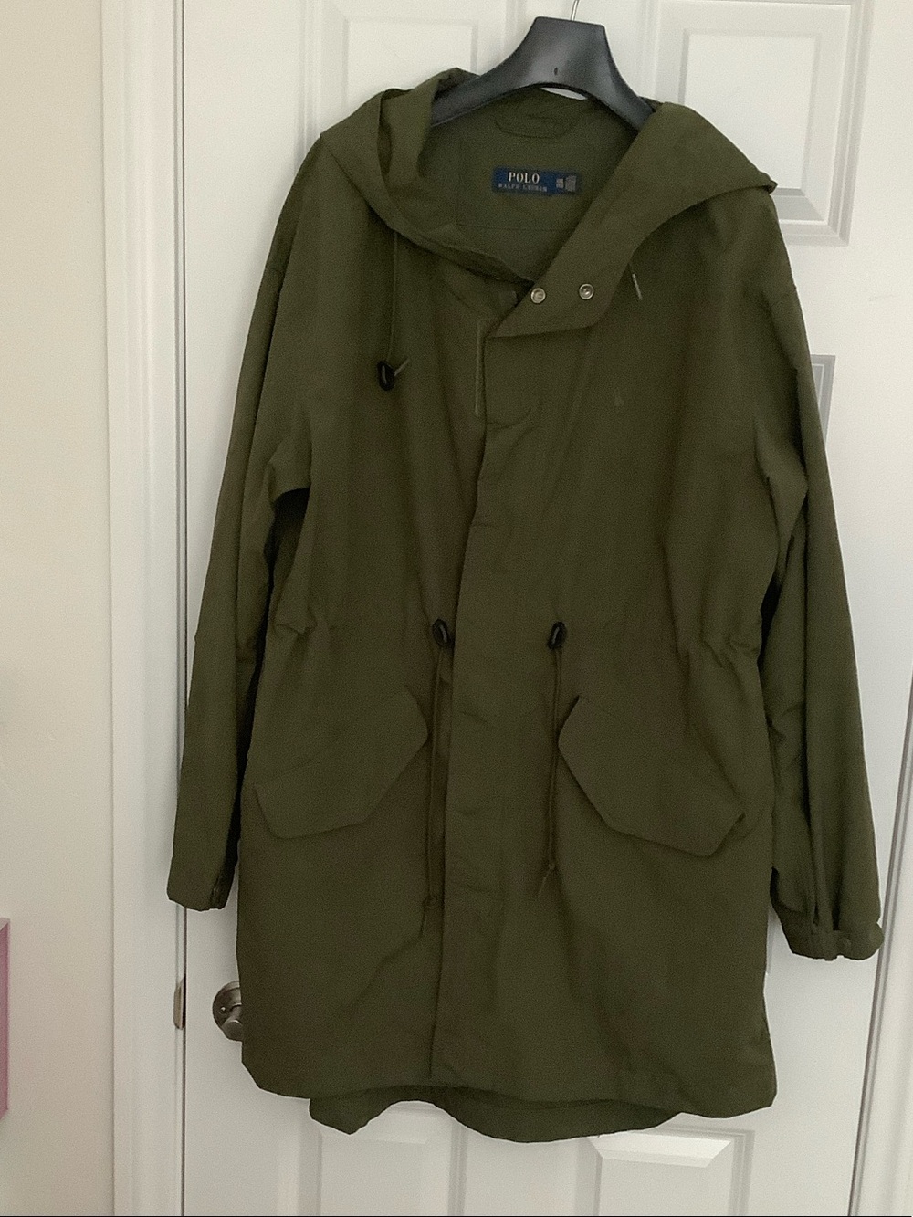 Polo by Ralph Lauren Olive Green Hooded Rain Jacket